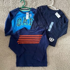 NWT 3 GAP kids long sleeve shirts size 3yrs